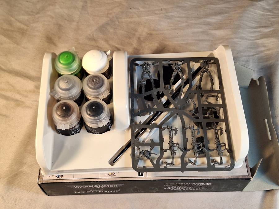 Warhammer 40,000 necrons warriors and paints set