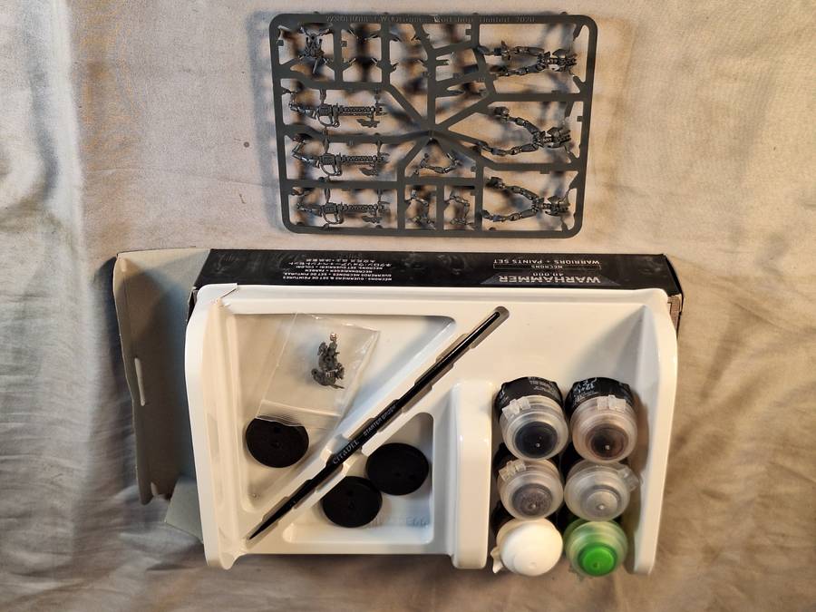 Warhammer 40,000 necrons warriors and paints set