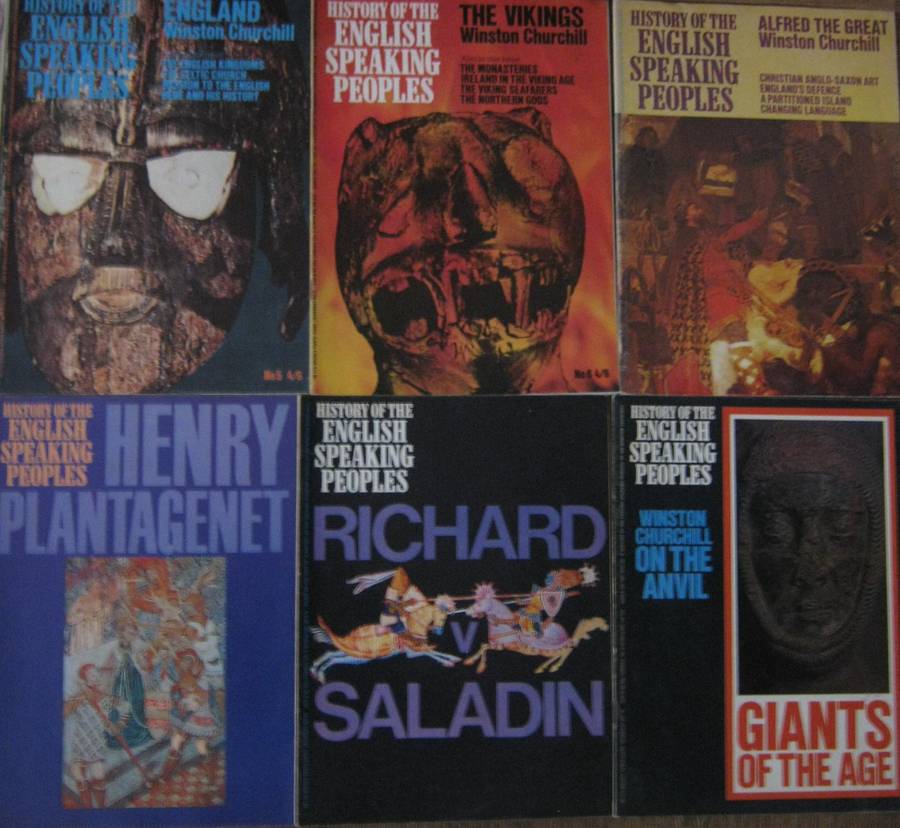 A History of the English-Speaking Peoples Volumes 1 - 4  & 14 Magazine Editions: Winston S Churchill