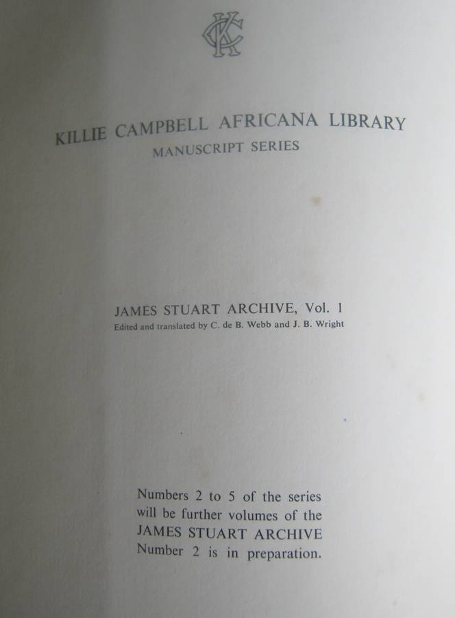The James Stuart Archive 4 Volume Set Author: Edited & Translated by C De B Webb & J B Wright