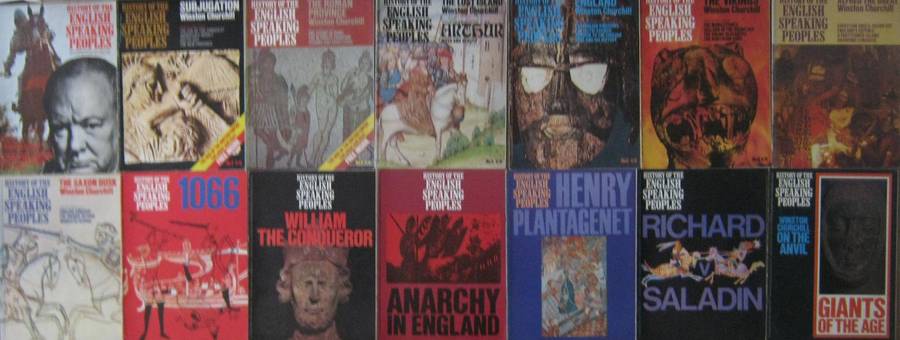 A History of the English-Speaking Peoples Volumes 1 - 4  & 14 Magazine Editions: Winston S Churchill