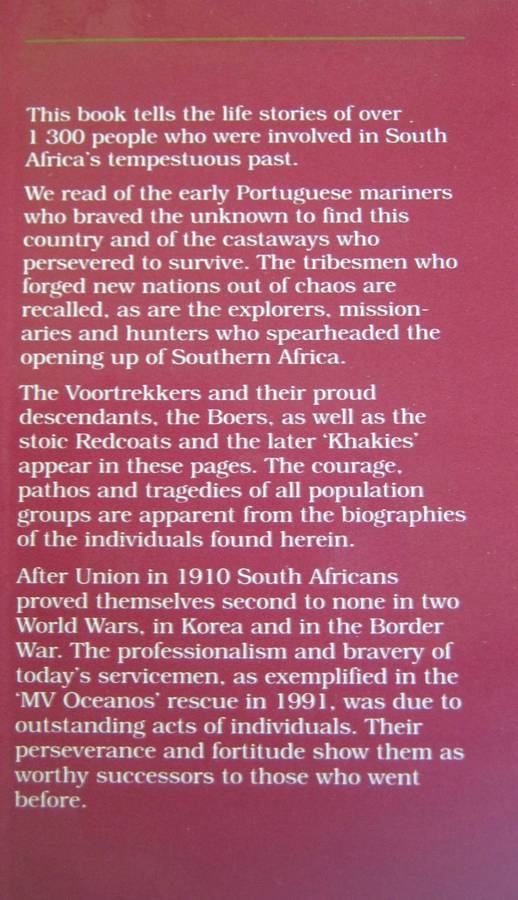 South African Military Whos Who 1452-1992 Ian Uys