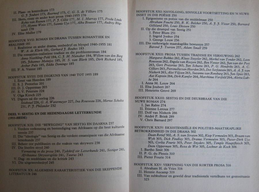 Die Afrikaanse Literatuur 1652-1987 J C Kannemeyer  P