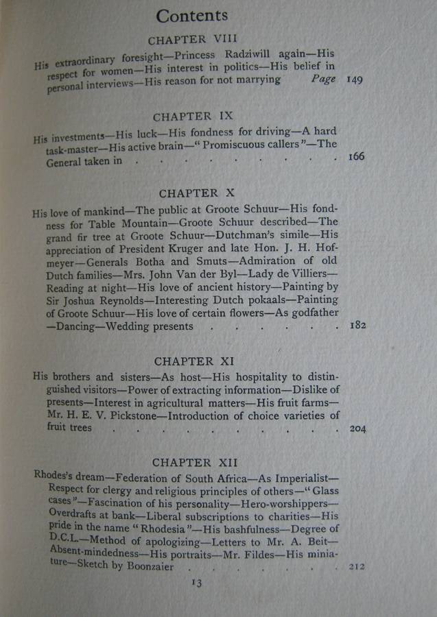 Cecil Rhodes His Private Life By Hi Private Secretary Philip Jourdan