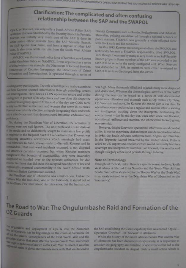 Koevoet South West African Police Counter-Insurgency Operations During the South African Border War