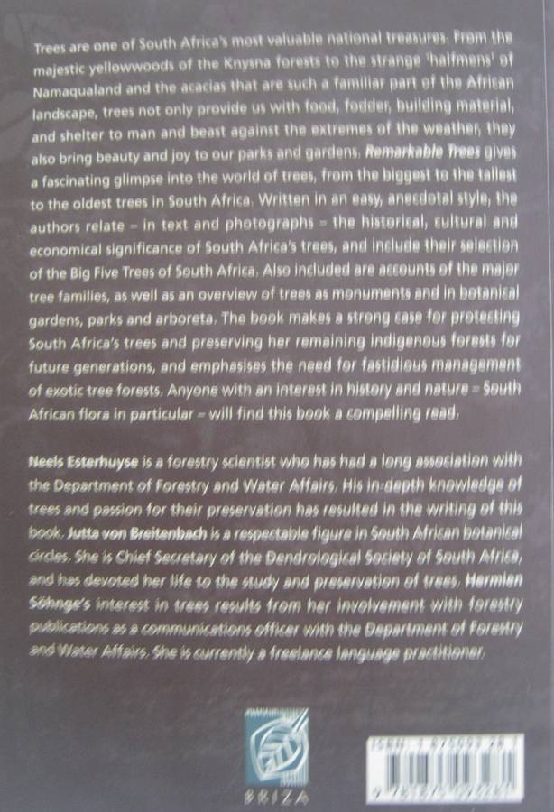 Remarkable Trees of South Africa Neels Esterhuyse | Jutta von Breitenbach | Hermien Sohnge