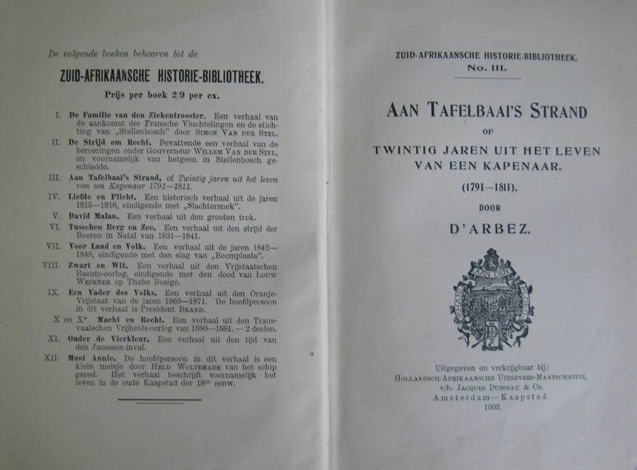 3 Suid-Afrikaansche Historie Bibliotheek Volumes