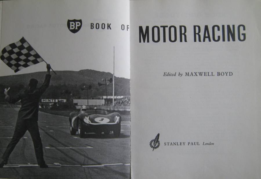 BP Book of Motor Racing Maxwell Boyd