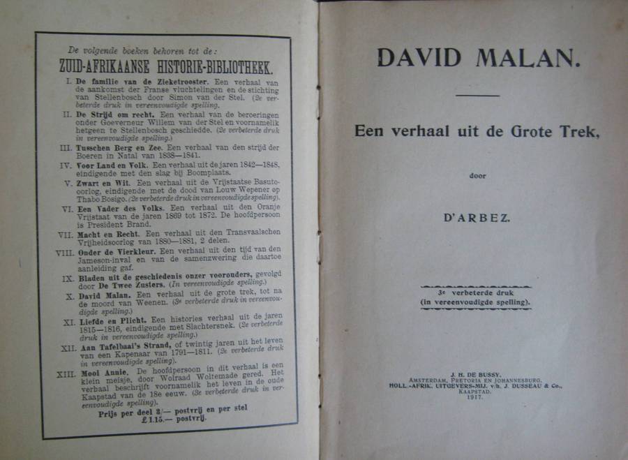 3 Suid-Afrikaansche Historie Bibliotheek Volumes