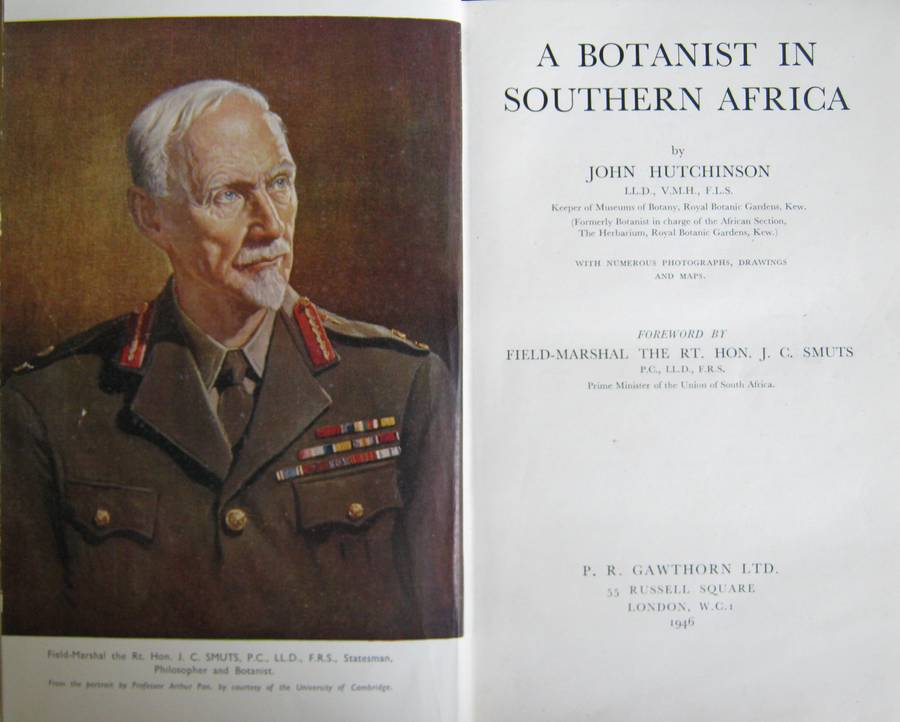 A Botanist in Southern Africa John Hutchinson