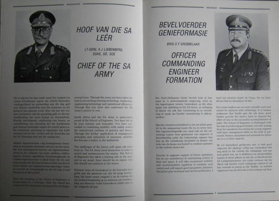 Die Geskiedenis van Genieskool 1940-1990 - School of Engineers The History Komdt J C Rabe