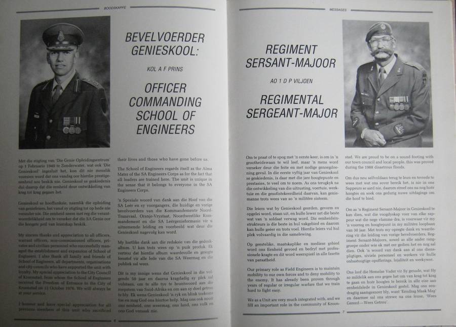 Die Geskiedenis van Genieskool 1940-1990 - School of Engineers The History Komdt J C Rabe