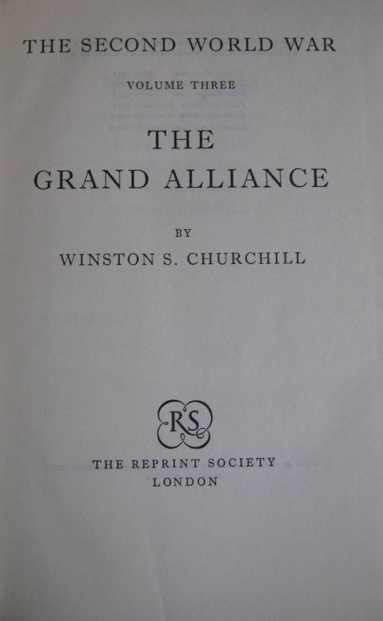 The Second World War Six Volumes Winston Churchill