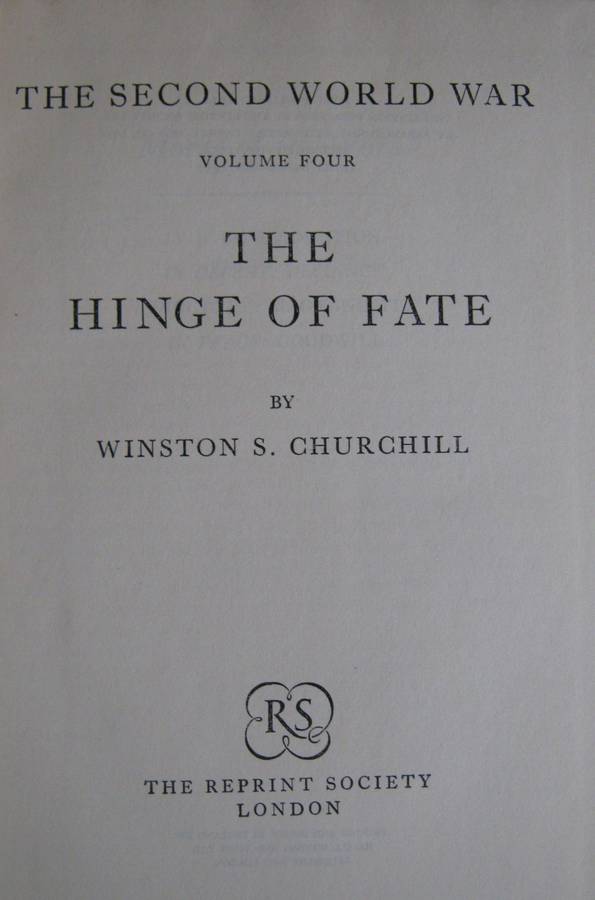 The Second World War Six Volumes Winston Churchill