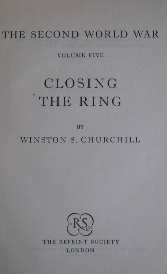 The Second World War Six Volumes Winston Churchill