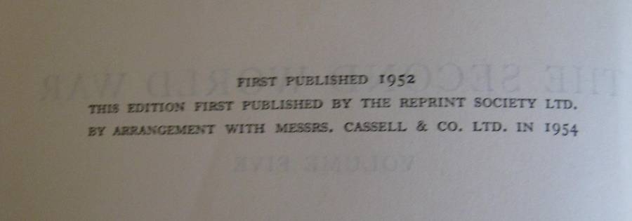 The Second World War Six Volumes Winston Churchill