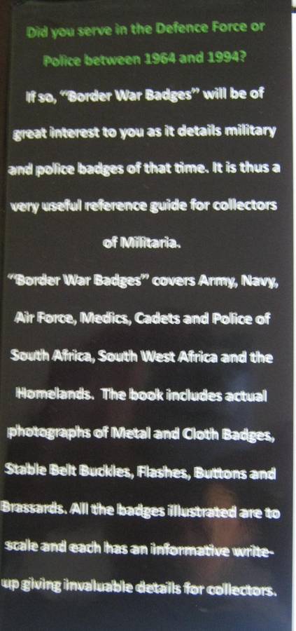 Border War Badges A Guide to South African Military & Police Badges 1964  1994 Andrew Ross Dinnes
