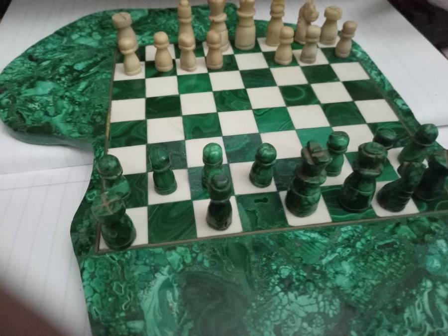 Malachite Chess board