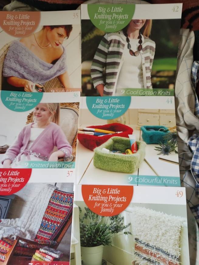 Big & Little Knitting Projects books x 36