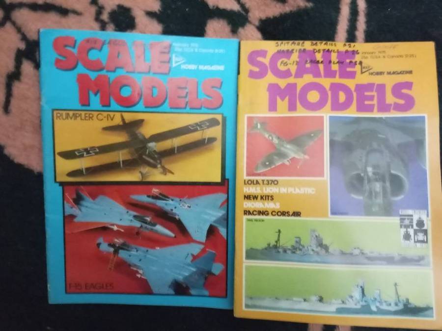 Scale Model magazines x 20  1973  1995