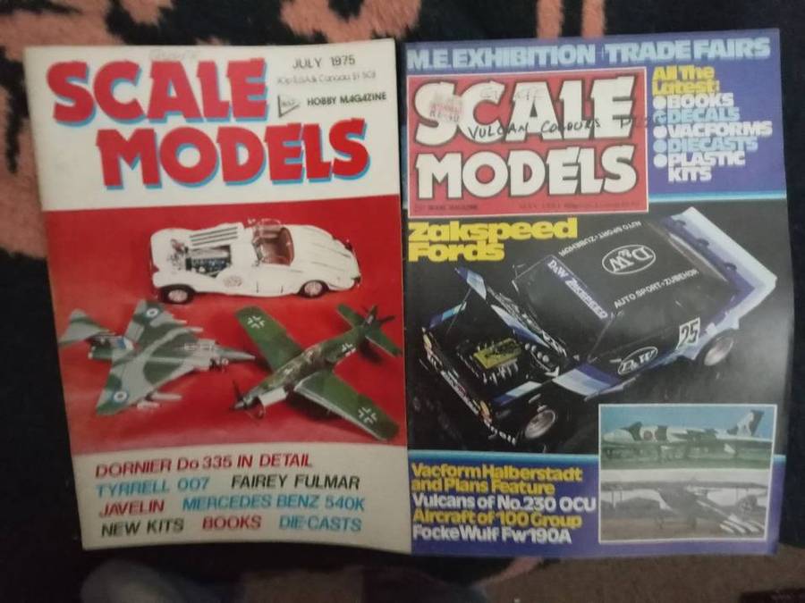 Scale Model magazines x 20  1973  1995