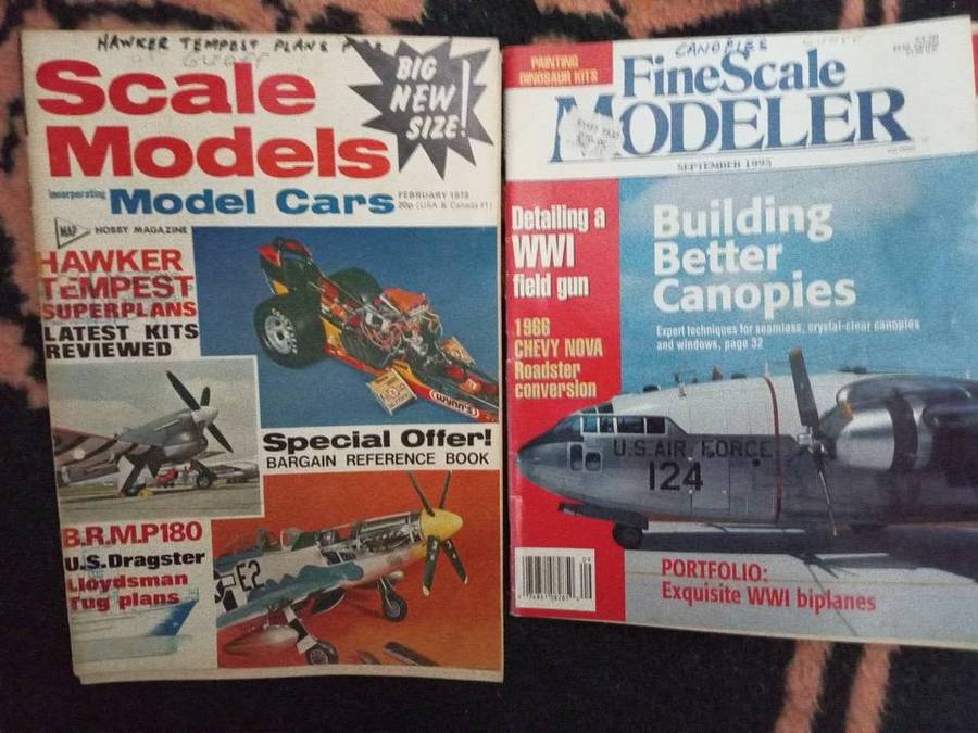 Scale Model magazines x 20  1973  1995