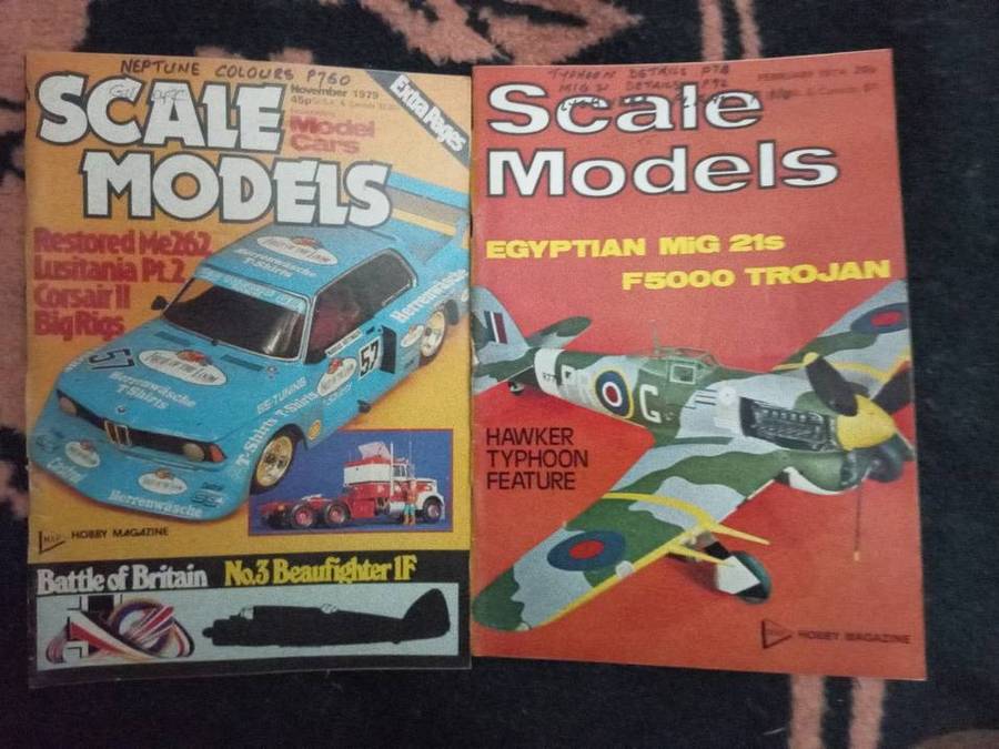 Scale Model magazines x 20  1973  1995