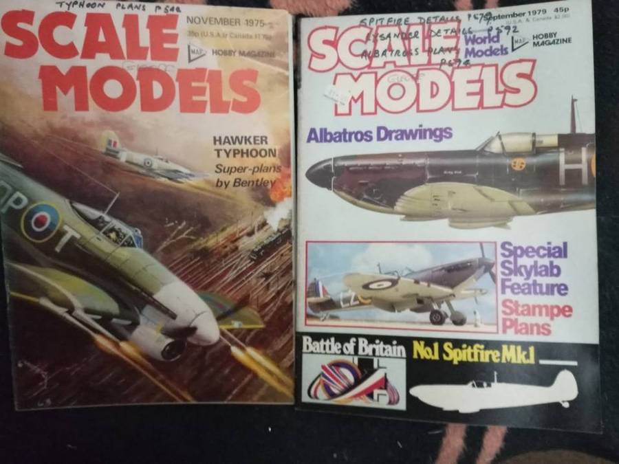 Scale Model magazines x 20  1973  1995