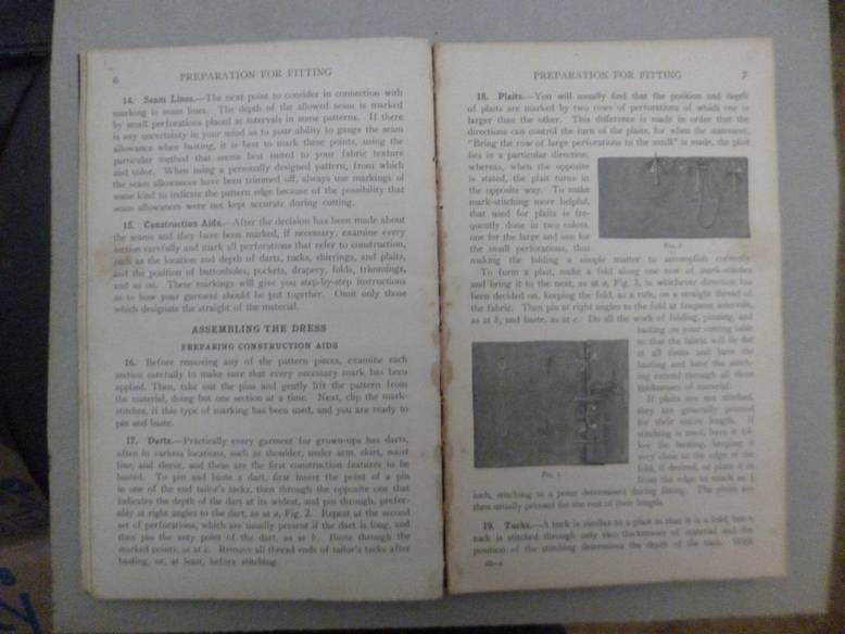 Cutting and Fitting : cutting , Preparation for fitting , Fitting 1938