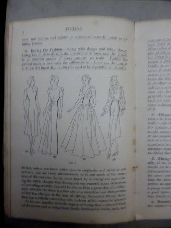 Cutting and Fitting : cutting , Preparation for fitting , Fitting 1938