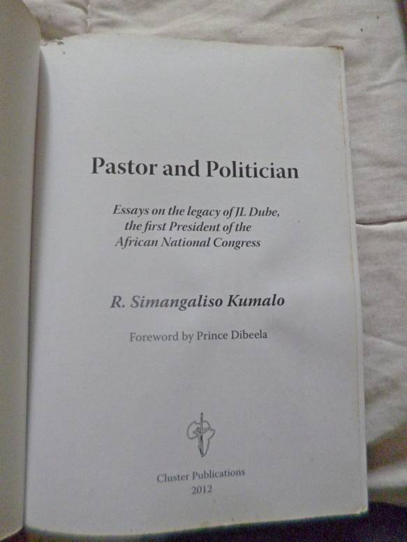 Pastor and Politician . First President of the ANC