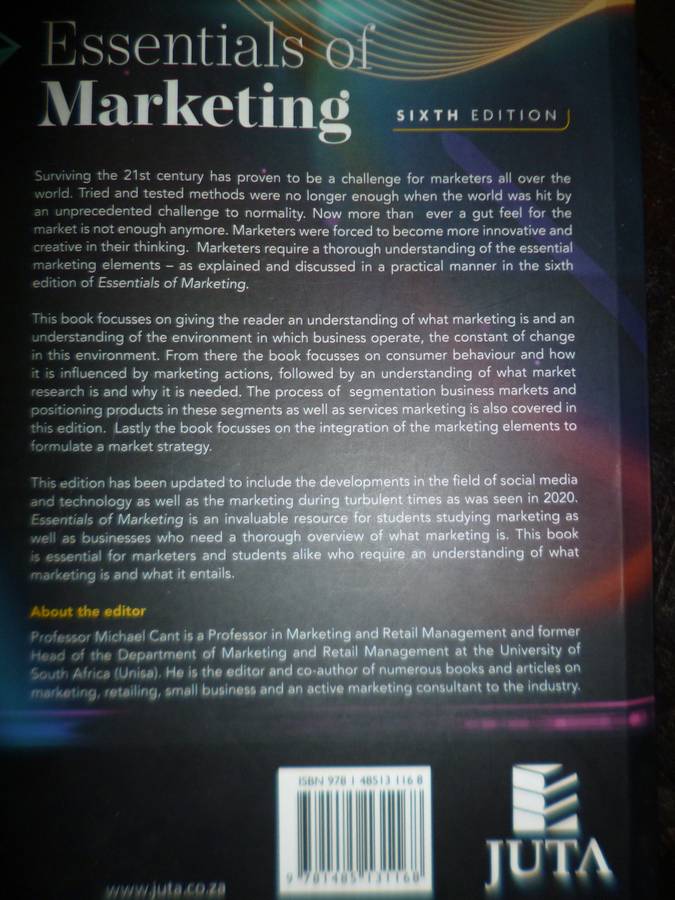 Essentials of Marketing editor Cant