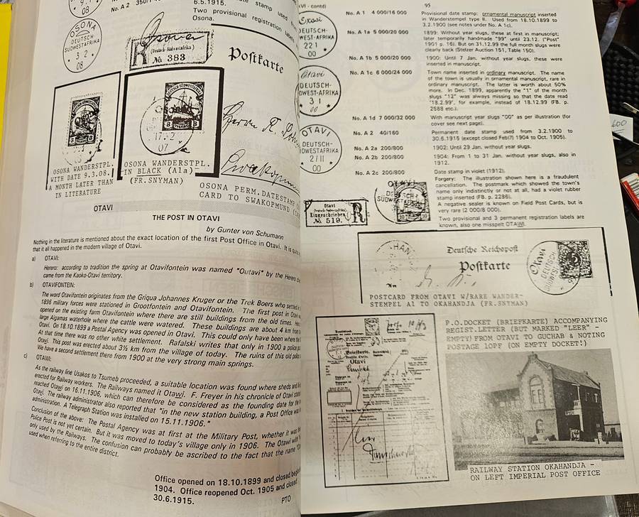 The comprehensive Postmarks of GSWA, SWA and Namibia (Literature)