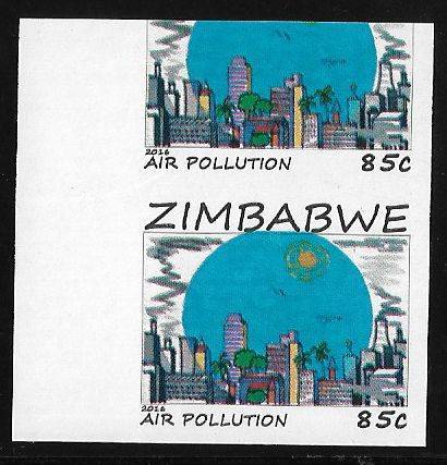 Zimbabwe variety 85c value imperforated
