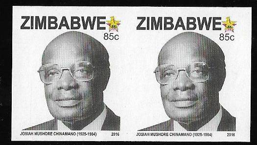 Zimbabwe variety imperforated pair.