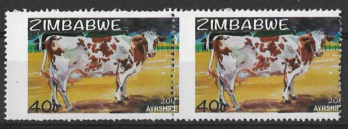 Zimbabwe variety perforation shift pair.