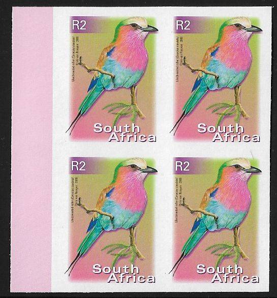 South Africa 7th Definitive imperf R2 block of (x4)