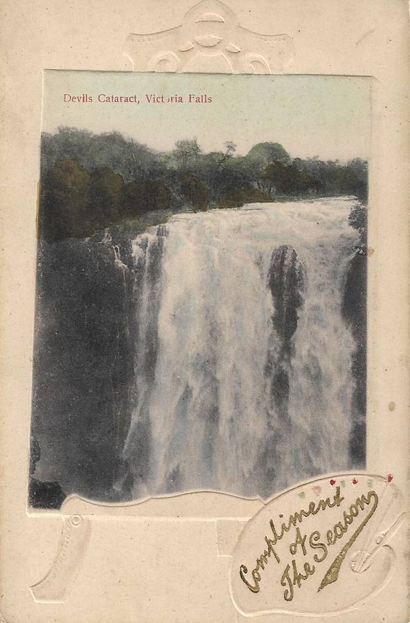 British South Africa Company Victoria Falls unused postcard.
