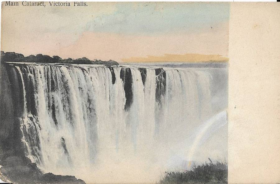 British South Africa Company Victoria Falls unused postcard.