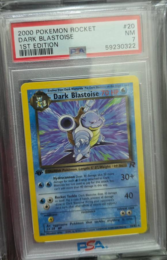 Pokemon Trading Cards Graded PSA 7 Blastiose 2000