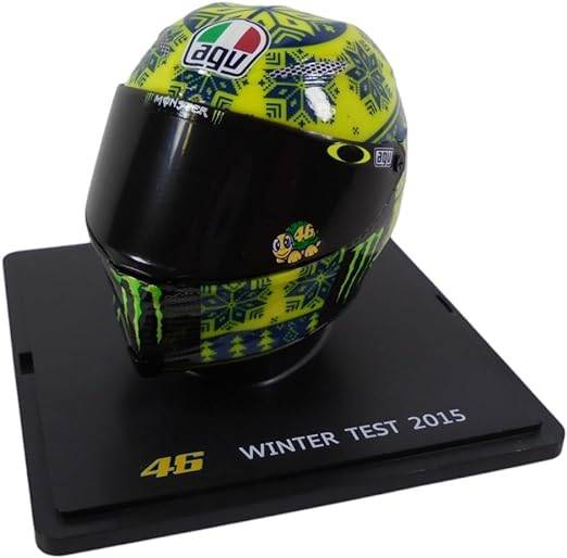 Valentino Rossi Moto GP Winter Test 15 Scale Helmet 2015 Season Mini Helmet
