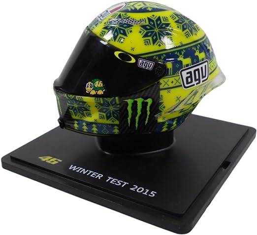 Valentino Rossi Moto GP Winter Test 15 Scale Helmet 2015 Season Mini Helmet