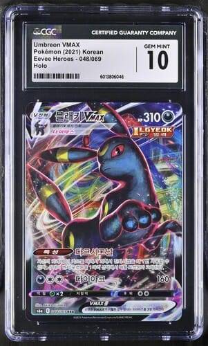 Pokemon Trading Cards Graded CCG 10 Umbreon - Korean