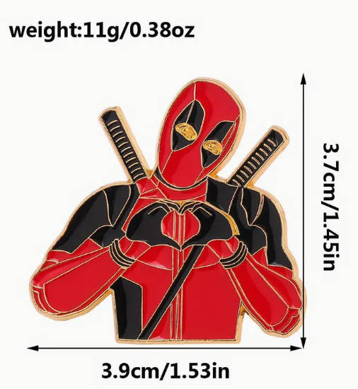 Deadpool Brooch