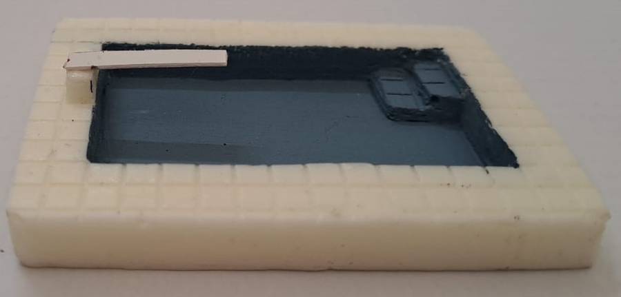 Model Trains HO - 1 x Swimming Pool Town - 62mm x 45mm x 12mm