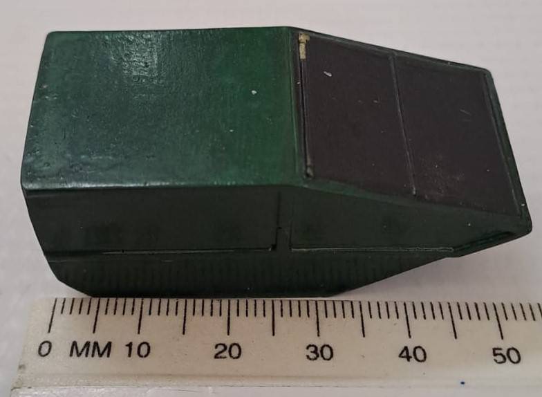 Model Trains HO - 1 x Scrap Bin Close (green) - 52mm x 25mm x 20mm