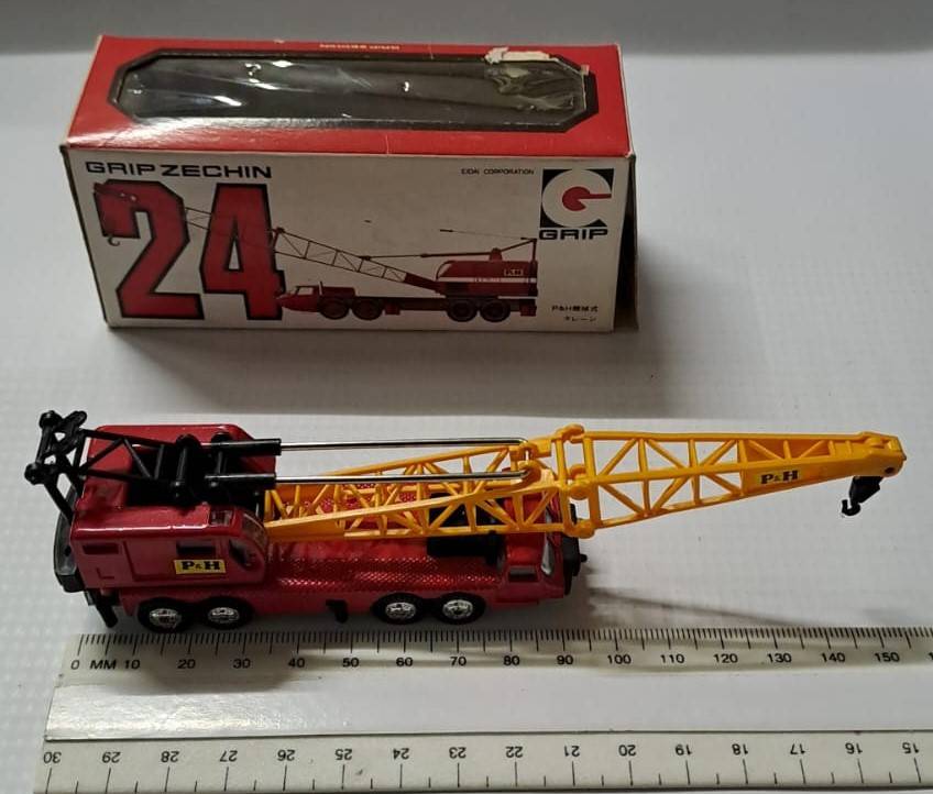 Model Trains/Cars + - N-Scale 1/140 1 x Grip Zechin Crane Metal (Red & Yellow).