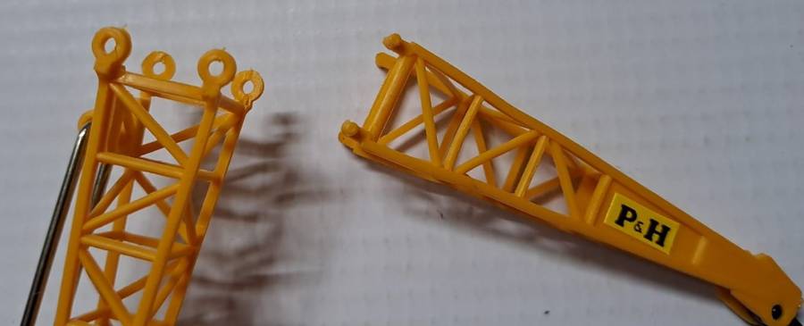 Model Trains/Cars + - N-Scale 1/140 1 x Grip Zechin Crane Metal (Red & Yellow).