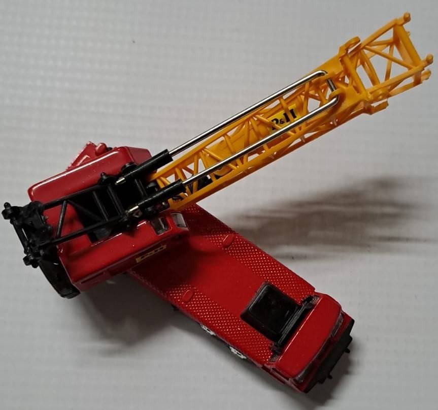 Model Trains/Cars + - N-Scale 1/140 1 x Grip Zechin Crane Metal (Red & Yellow).