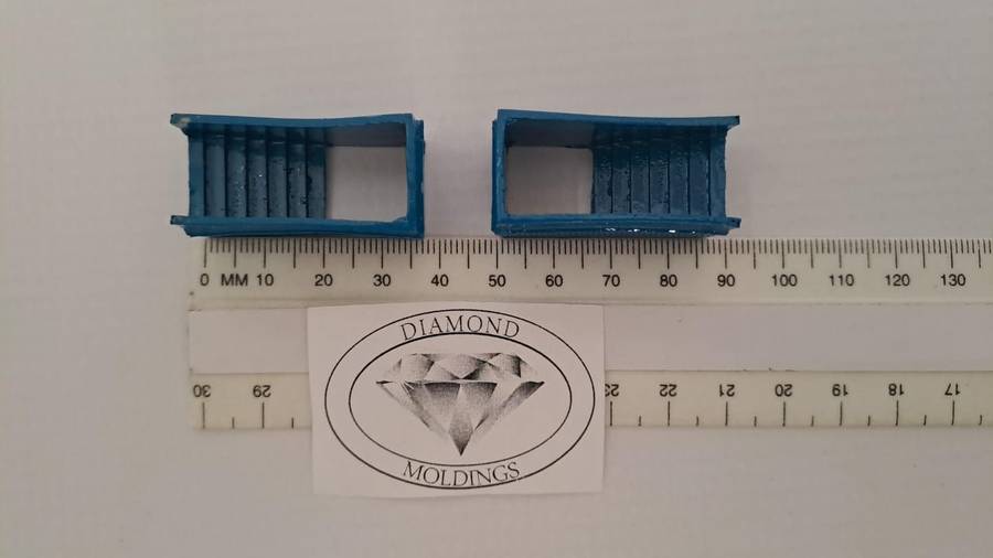 Model Trains HO 1 x Platform Subway (x2) - 36mm x 17mm x 19mm
